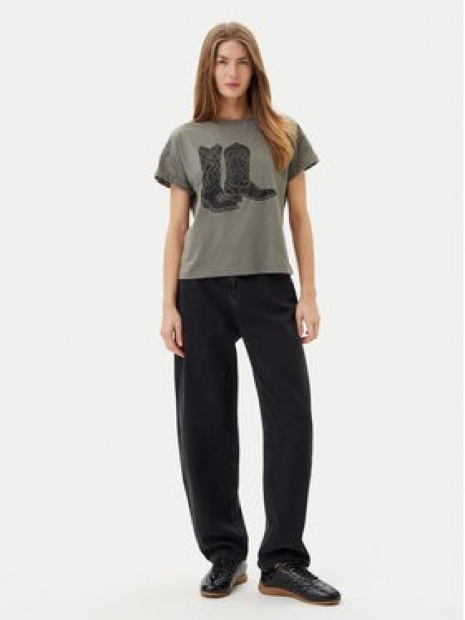 Noisy May T-Shirt 27030135 Szary Regular Fit