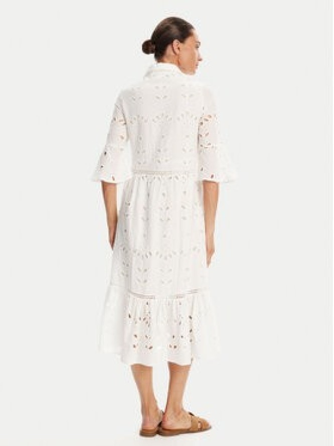 Iconique Sukienka koszulowa IC25-005 Biały Relaxed Fit