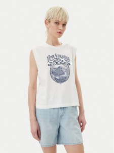 Levi's® Bluzka Graphic 001MW-0000 Biały Standard Fit