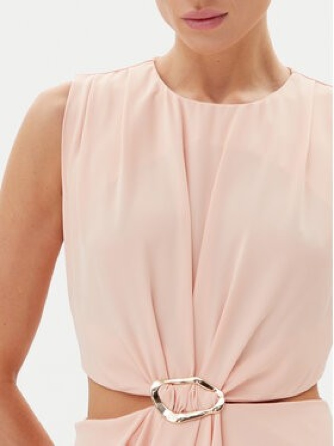 Haveone Sukienka wieczorowa AFS-N029 Beżowy Regular Fit