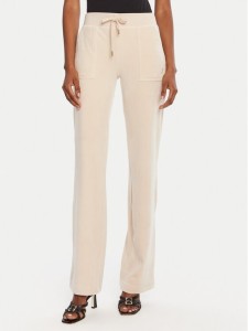 Juicy Couture Spodnie dresowe Del Ray JCAP180G Beżowy Regular Fit