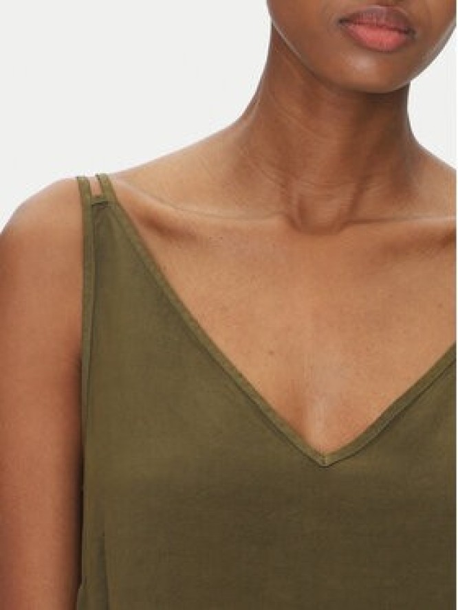 ViCOLO Sukienka letnia TD0758 Khaki Regular Fit