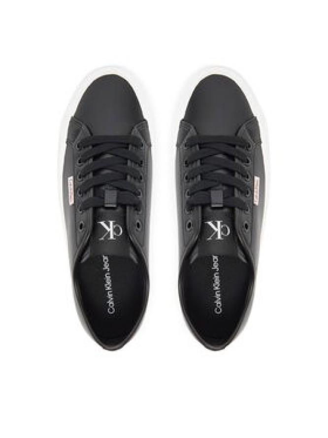 Calvin Klein Jeans Sneakersy Vulc Flatform Lth YW0YW01886 Czarny