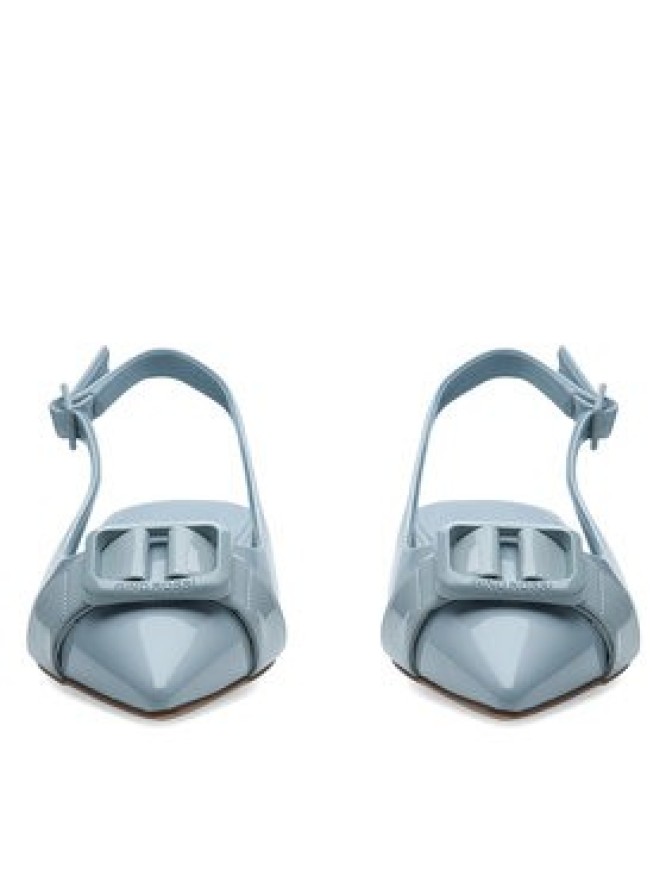 GINO ROSSI Baleriny AGORA-V1166-01-1 Niebieski