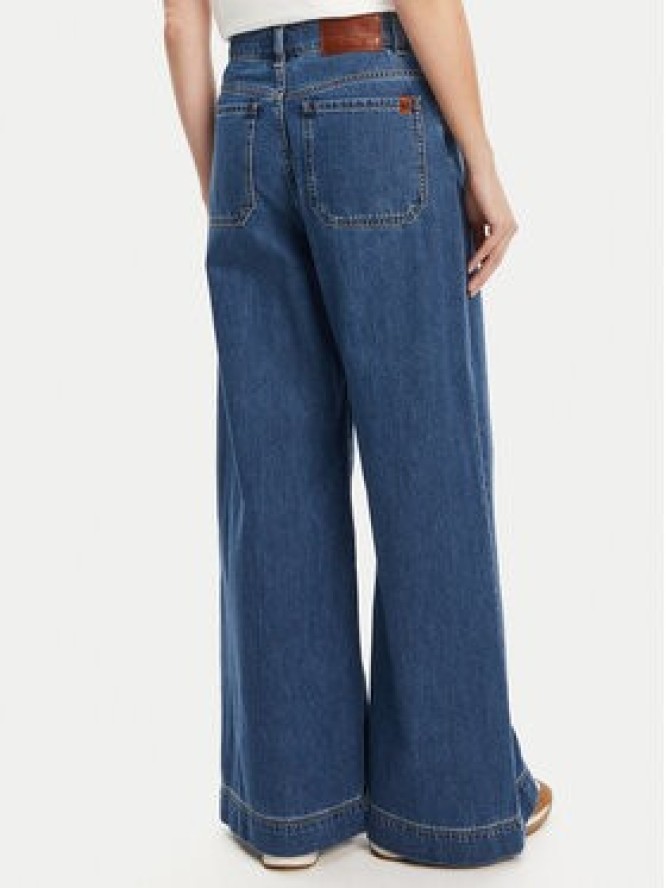 Weekend Max Mara Jeansy Vega 2525186061 Granatowy Wide Leg