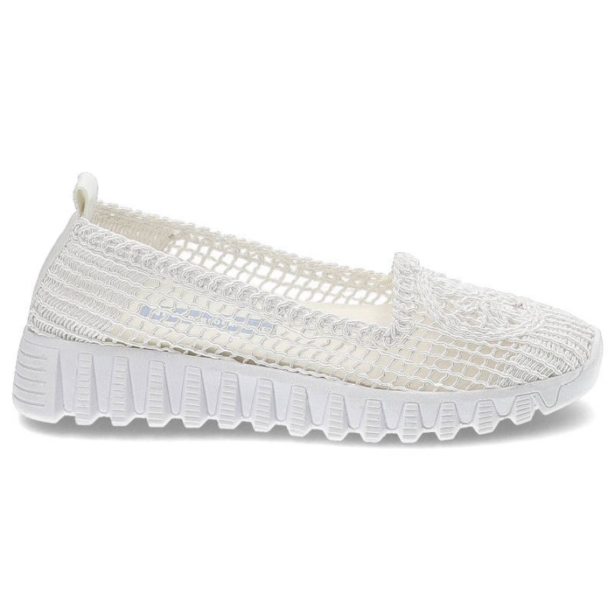 Białe Półbuty New Performance Damskie Wygodne Obuwie