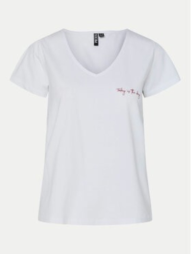 Pieces T-Shirt Silly 17156926 Biały Regular Fit