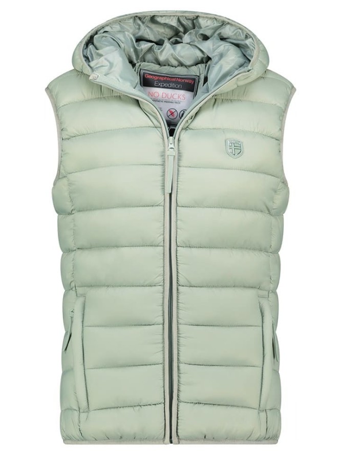 Geographical Norway Kamizelka pikowana "Vatikotal" w kolorze miętowym rozmiar: M