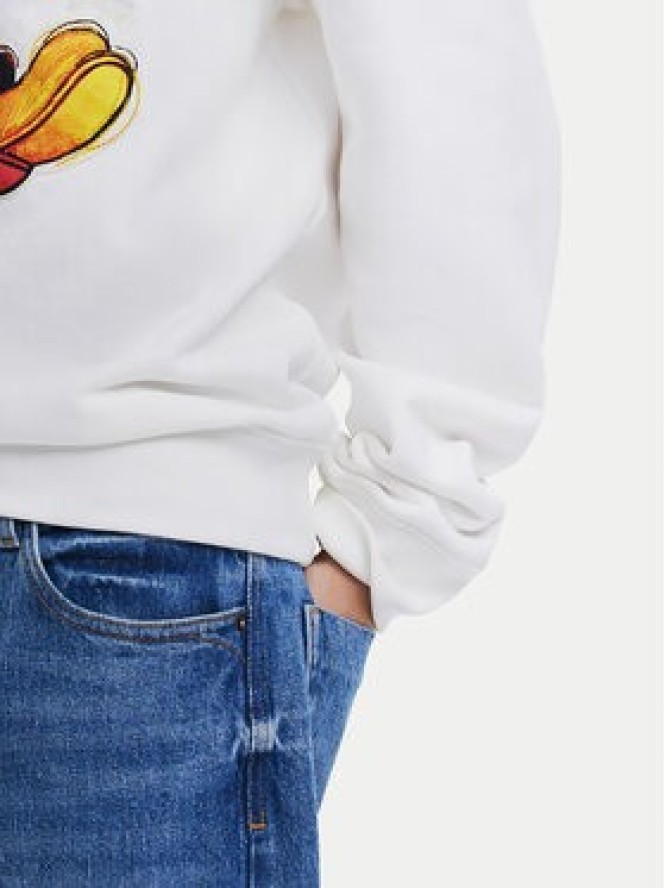 Desigual Bluza Avery Mickey 25SWSK45 Écru Regular Fit