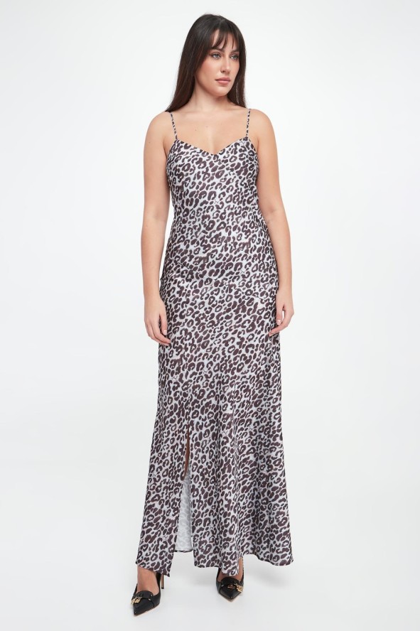 Sukienka maxi w panterkowy wzór Delci JOOP!