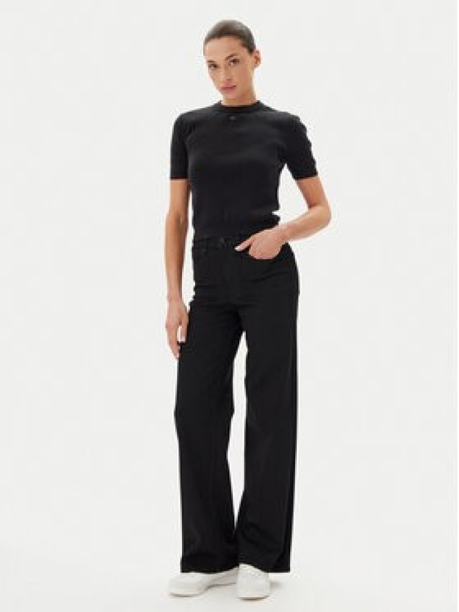 Tommy Jeans Sweter Essential DW0DW19336 Czarny Regular Fit