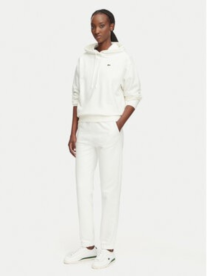 Lacoste Spodnie dresowe XF5268 Biały Regular Fit