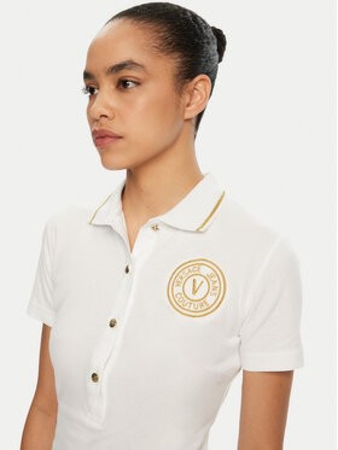 Versace Jeans Couture Sukienka codzienna 78HAOT01 Biały Regular Fit