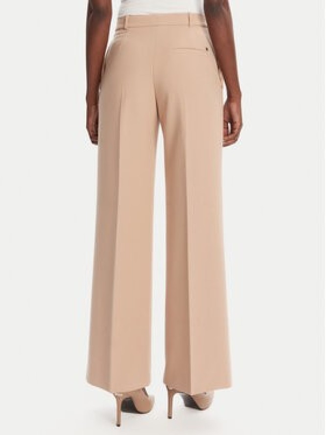 HUGO Spodnie palazzo Hasmina 50545533 Beżowy Regular Fit