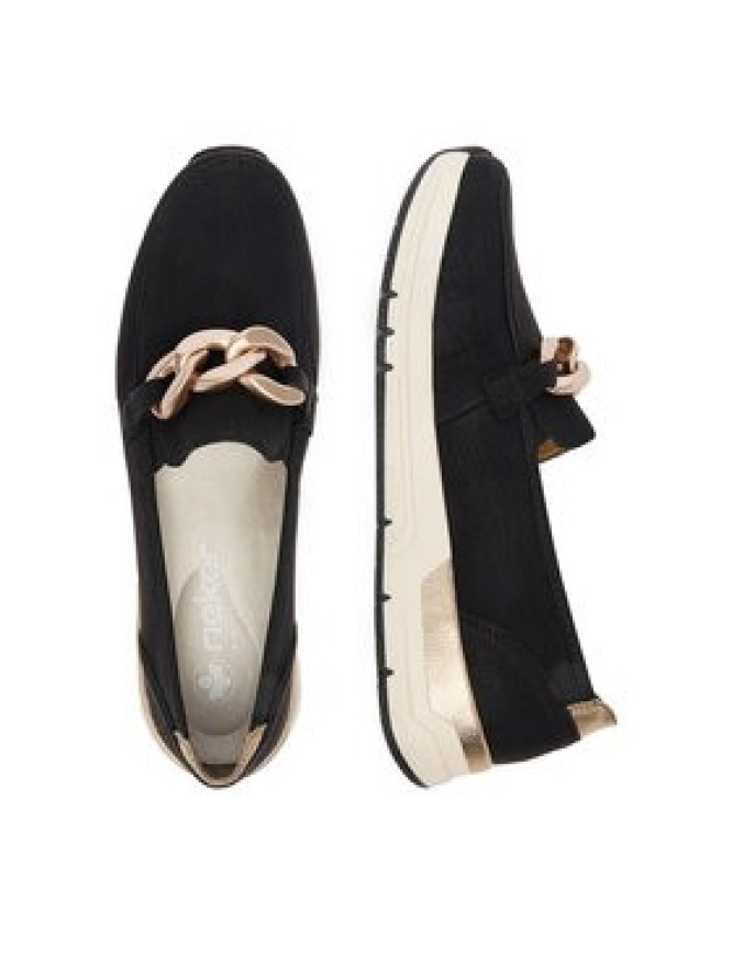 Rieker Półbuty 58944-00 Czarny