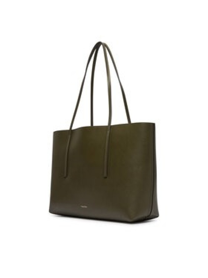 Calvin Klein Torebka Foil Logo Tote W/Pouch LV04F3274G Zielony ciemny