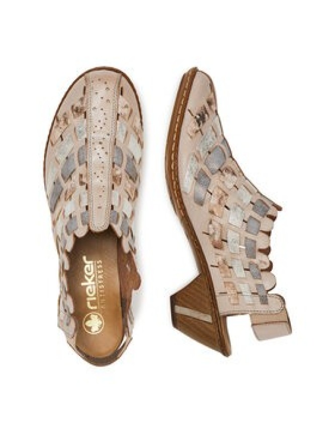 Rieker Sandały 46778-64 Beżowy