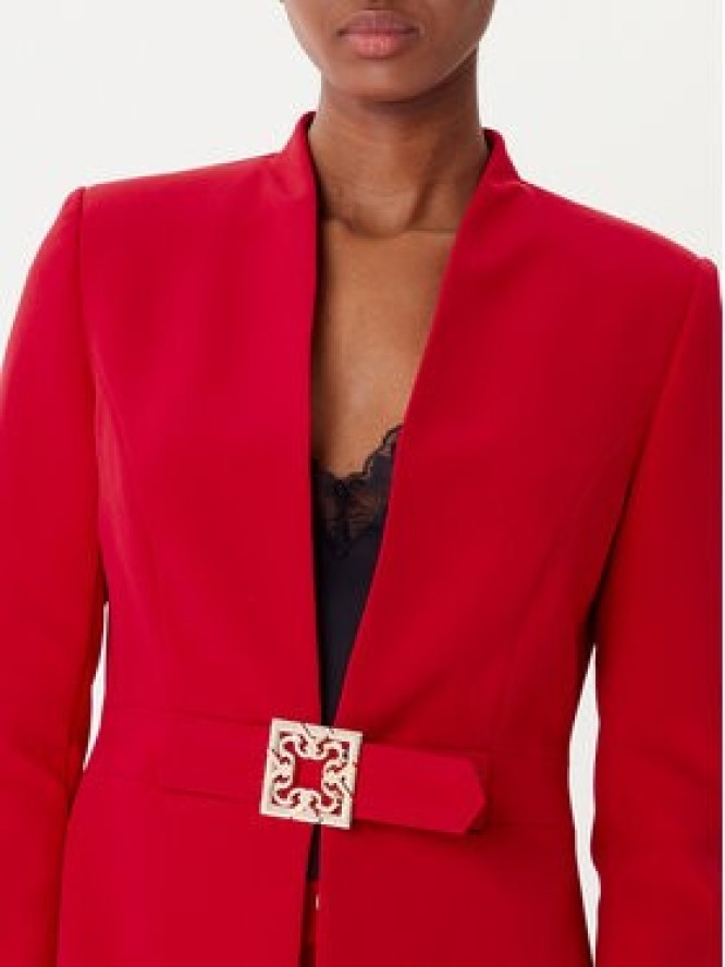 Rinascimento Marynarka CFC0126208003 Czerwony Slim Fit