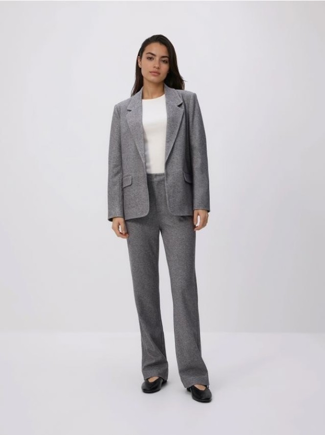 Spodnie z dodatkiem wiskozy - jasnoszary