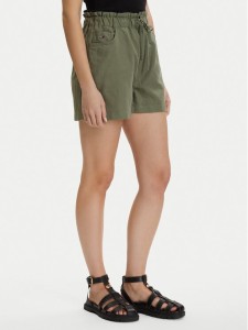 Tommy Jeans Szorty materiałowe DW0DW22227 Zielony ciemny Regular Fit