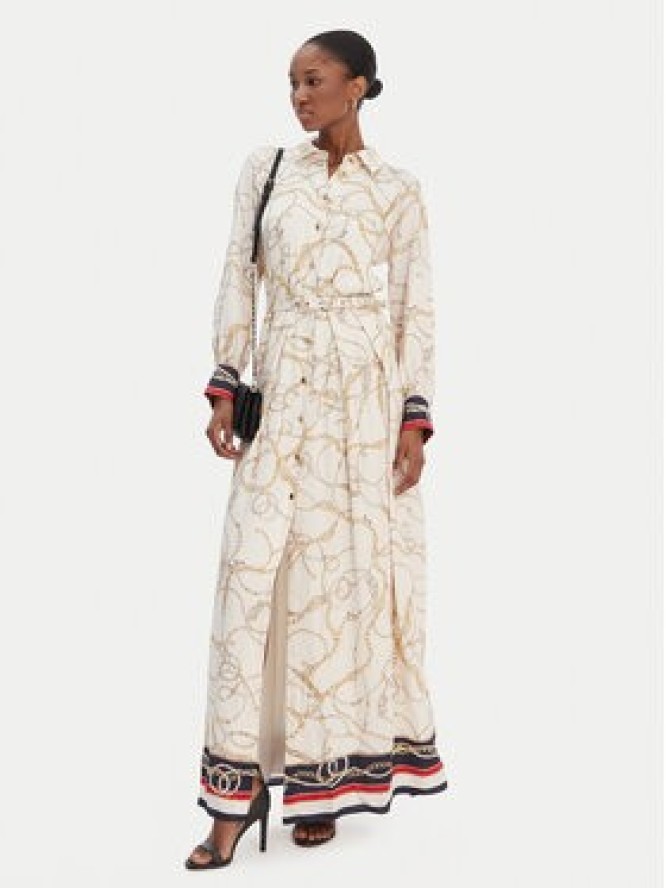 Marciano Guess Sukienka koszulowa 6RGK33 7439A Écru Regular Fit