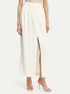 Marella Spódnica maxi Strenna 2613101013 Écru Regular Fit