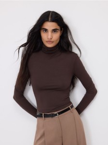 Body z włókien bambusowych - ciemnobrązowy