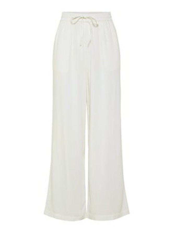 Pieces Spodnie materiałowe Pia 17149314 Biały Wide Leg