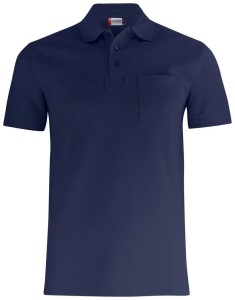 clique Basic Polo Pocket — uniseksowa koszulka polo z kieszenią, 100% bawełna –