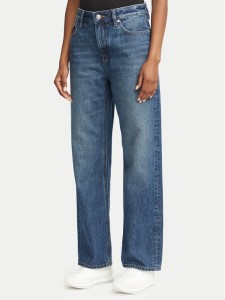 Calvin Klein Jeans Jeansy 90s LV047H722G Granatowy Straight Fit