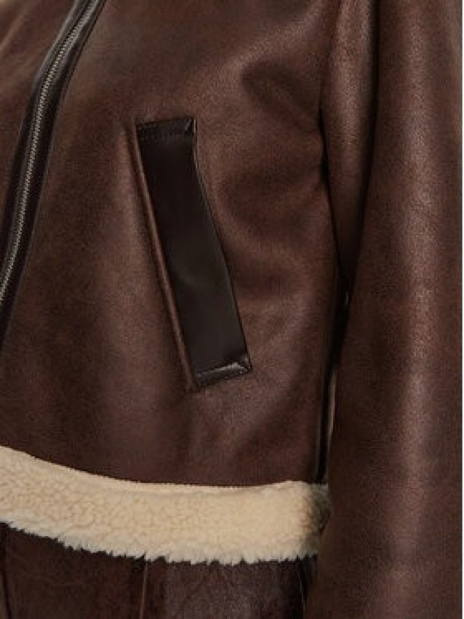 ONLY Kurtka z imitacji skóry Betty 15322046 Brązowy Regular Fit