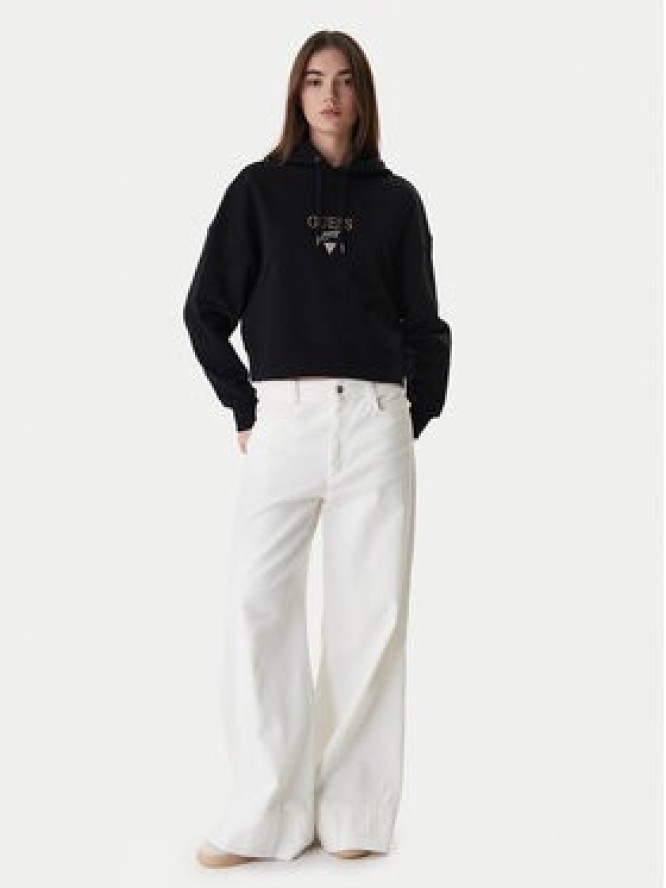 Guess Jeans Bluza W6RQ00 K68I4 Czarny Relaxed Fit