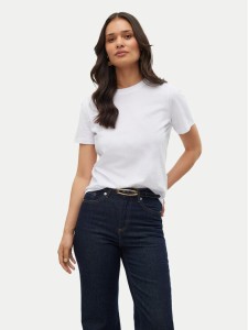 Vero Moda T-Shirt Paulina 10316991 Biały Regular Fit
