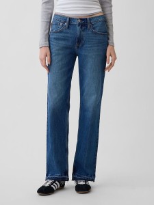GAP Dżinsy - Straight fit - w kolorze granatowym rozmiar: W27