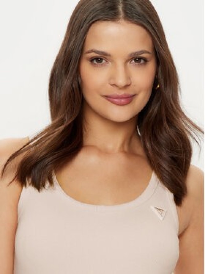 Guess Top V4YP06 K8RT2 Écru Regular Fit