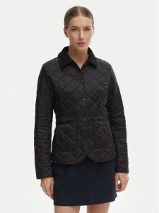 Barbour Kurtka przejściowa Deveron LQU1012BK91 Czarny Regular Fit