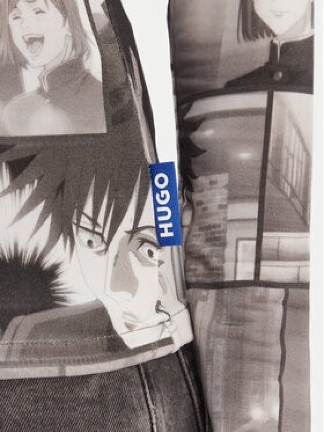 HUGO Bluzka Diraluna 50555473 Szary Regular Fit