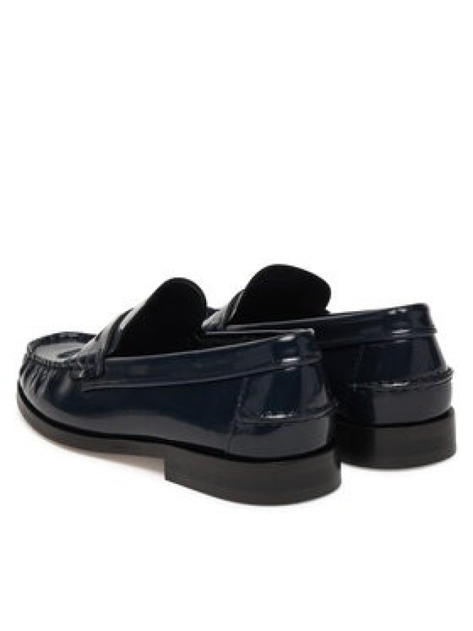 Tommy Hilfiger Mokasyny Hilfiger Penny Abrasivato FW0FW09323 Granatowy