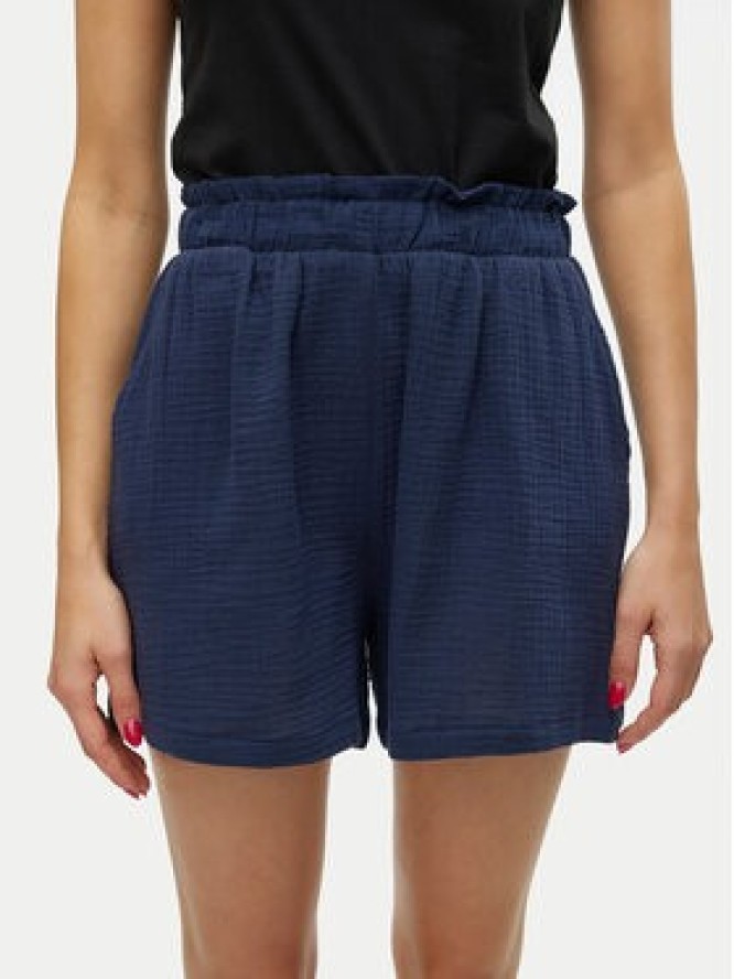 Vero Moda Szorty materiałowe Natali 10279687 Niebieski Baggy Fit