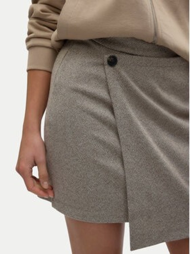 Vero Moda Spódnica mini Kawi 10319663 Beżowy Regular Fit