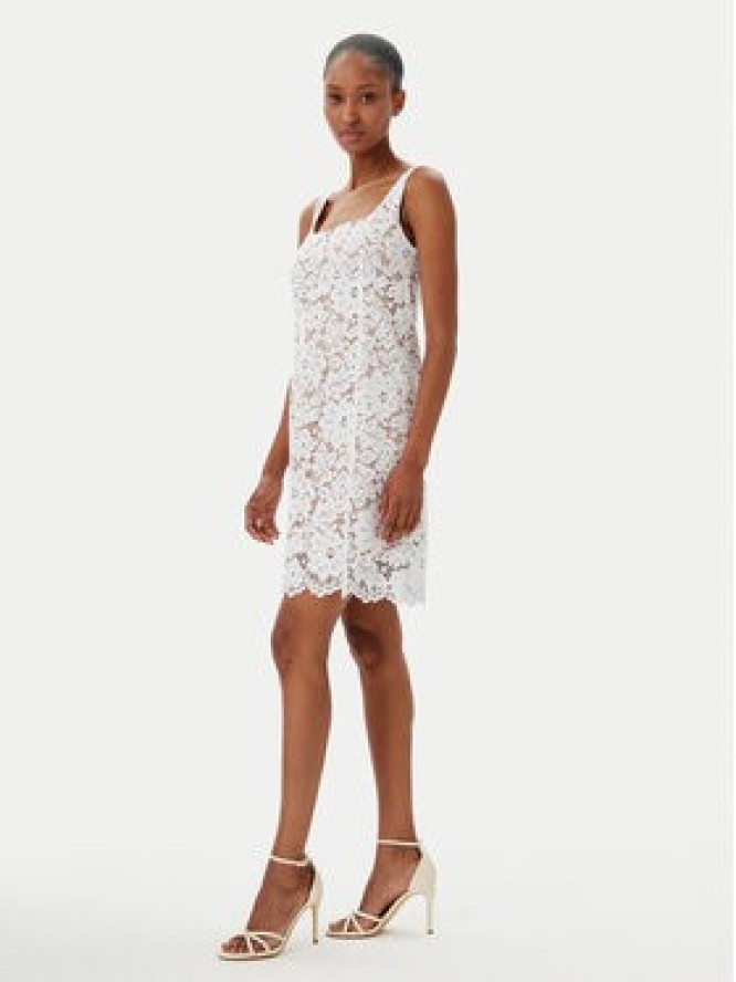 MICHAEL Michael Kors Sukienka letnia MS582WGGTA Biały Slim Fit