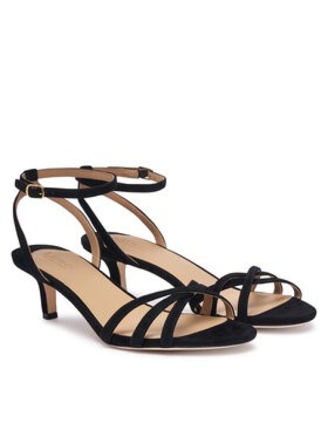 LAUREN RALPH LAUREN Sandały Kendyl Kitten 802P06395008 Czarny