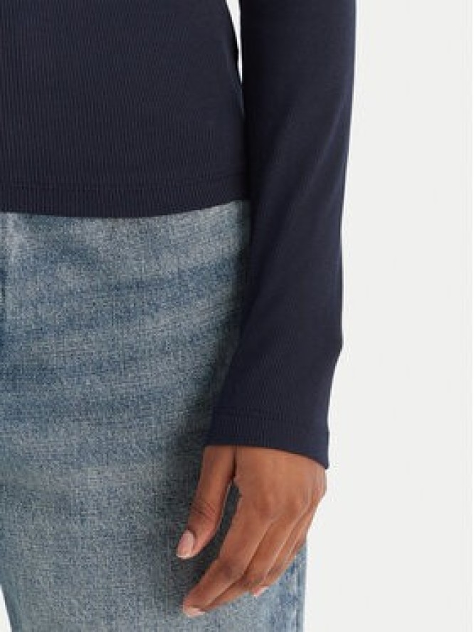 Tommy Jeans Bluzka Essential DW0DW21933 Granatowy Slim Fit