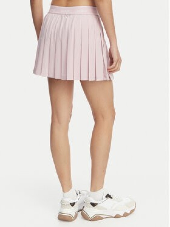 Guess Spódnica plisowana V6GD11 W1802 Różowy jasny Regular Fit