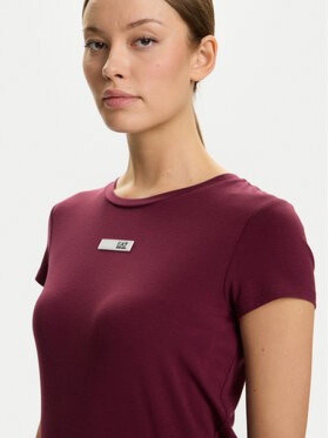 EA7 Emporio Armani T-Shirt 7W000673 AF12945 M5064 Bordowy Slim Fit