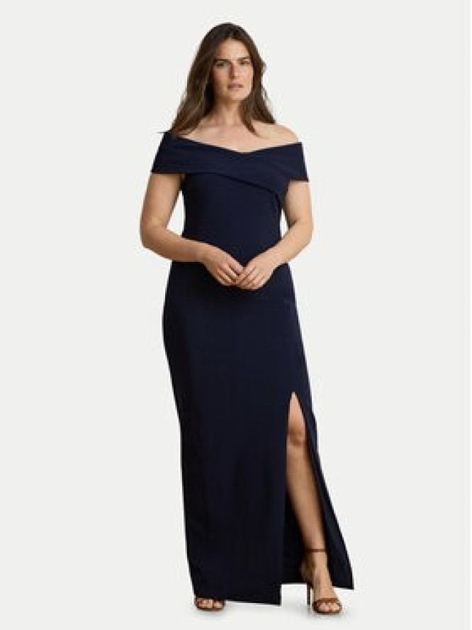 LAUREN RALPH LAUREN Sukienka wieczorowa 253P13931002 Granatowy Slim Fit