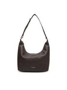 Calvin Klein Torebka Webbing Strap Md Shoulder Bag LV04F3891G Brązowy ciemny