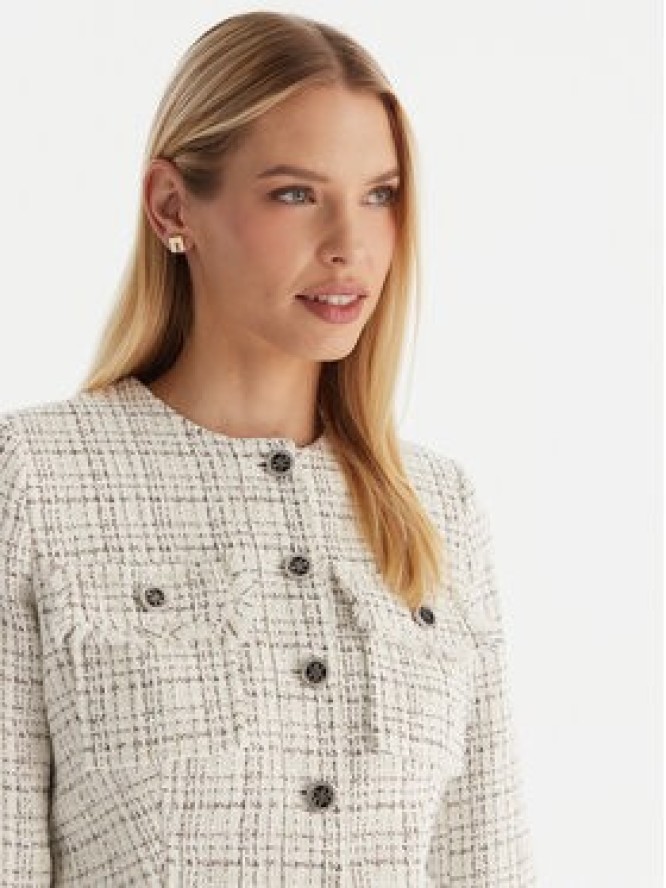 Guess Kurtka przejściowa W5YN44 WHDB2 Biały Regular Fit