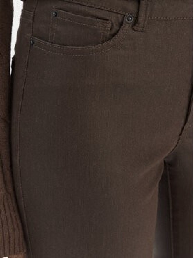 Vero Moda Spodnie z imitacji skóry Flash 10314591 Brązowy Skinny Fit