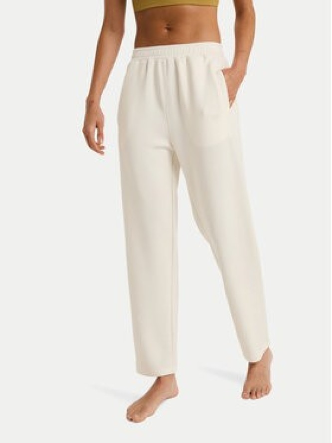 Roxy Spodnie dresowe Rise & Vibe Sweets ERJNP03660 Écru Regular Fit